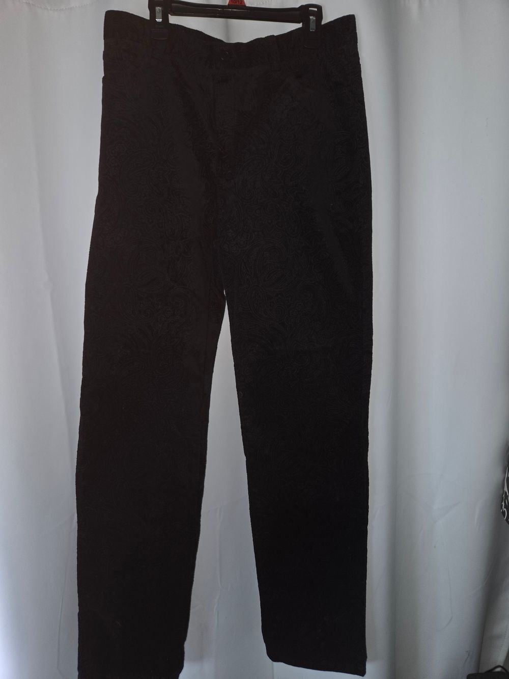 Lauren Ralph Lauren Black Straight-Leg Corduroy Pants